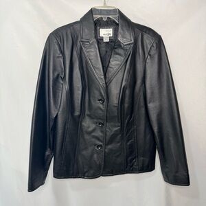 East 5th Women's Classic Black Leather Jacket
